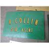 Image 2 : (3) collectible signs (2 wood, 1 tin)