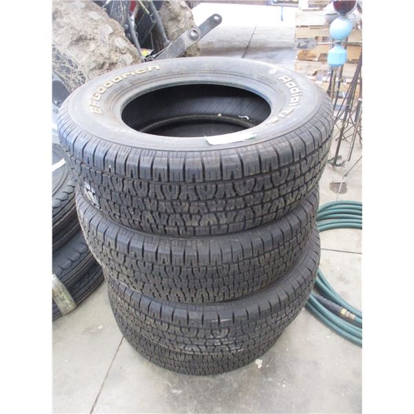 4X THE BID PRICE - (4) BF Goodrich tires - 215/70R15