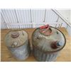 Image 2 : (2) Galvanized gas cans