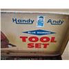 Image 2 : Handy Andy vintage toy tool set tin with contents