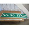 Image 1 : Bruno 13km aluminum sign - 47x12