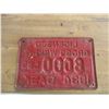 Image 3 : 1934 Gross weight 6000lb license plate