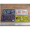 Image 1 : (4) Alberta license plates