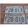Image 2 : (8) Sask License plates - 60's + 70's