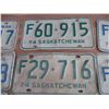 Image 3 : (8) Sask License plates - 60's + 70's