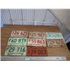 Image 1 : (8) Sask License plates - 63 + 70's