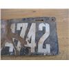 Image 3 : 1919 Sask porcelain license plate