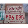 Image 4 : (8) Sask License plates - 68 + 70's