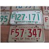 Image 5 : (8) Sask License plates - 68 + 70's