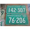 Image 4 : (8) Sask License plates - 68,69 + 70's