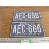 Image 1 : 1959 Arizona license plates - matching pair