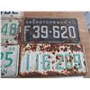 Image 4 : (8) Sask License plates - 60's + 70's