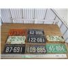 Image 1 : (8) Sask License plates - 60's
