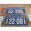 Image 3 : (8) Sask License plates - 60's