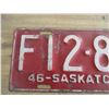 Image 2 : 1946 Sask license plate