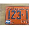 Image 2 : 1976 Newfoundland license plate
