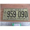 Image 1 : 1971 Quebec license plate
