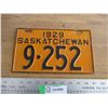 Image 1 : 1929 Sask License plate