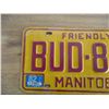 Image 2 : 1976 Manitoba license plate with 81/82 stickers