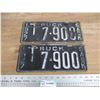 Image 1 : (2) 1927 Sask (truck) license plates - matching pair
