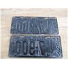 Image 5 : (2) 1927 Sask (truck) license plates - matching pair