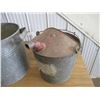 Image 3 : Galvanized tub + gas pail