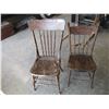 Image 1 : (2) vintage wood chairs