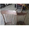 Image 2 : (2) vintage wood chairs