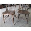 Image 4 : (2) vintage wood chairs