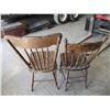 Image 5 : (2) vintage wood chairs
