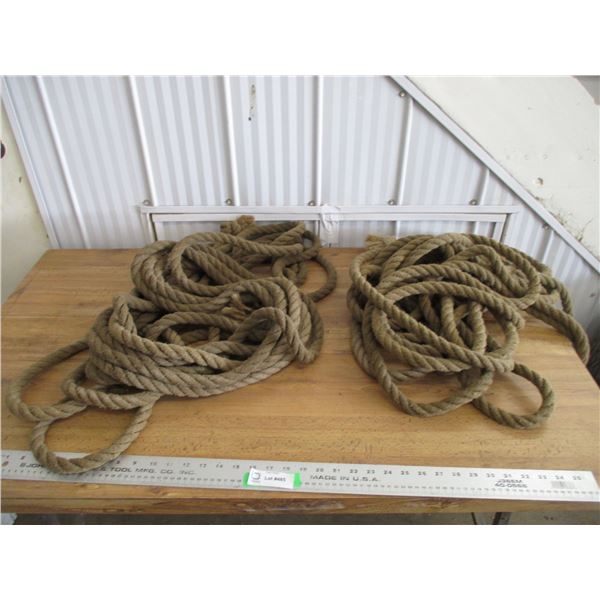(2) Sisal Ropes