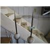 Image 2 : (2) Lightning rods with white globes - 53" tall