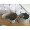 Image 2 : galvanized coal pail + mop pail