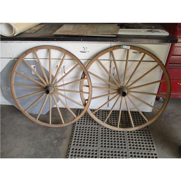 2X THE BID PRICE - Buggy wheels - 38"