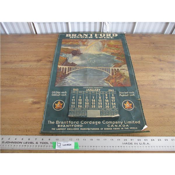 1942 Brantford binder twine calendar