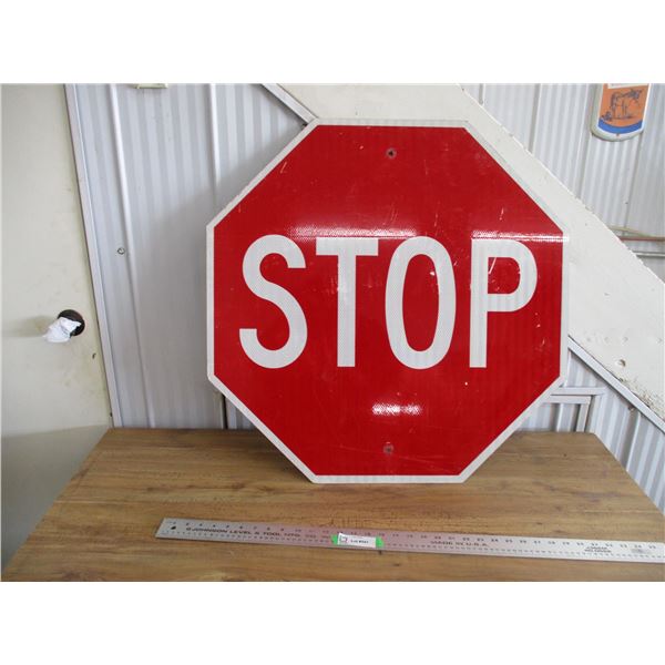 Stop sign 30x30 aluminum