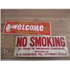 Image 2 : No smoking sign + welcome (sask 1971) + Meteor emblem