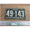 Image 1 : 1928 Sask license plate
