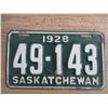 Image 2 : 1928 Sask license plate