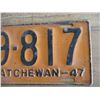 Image 3 : 1947 Sask license plate