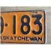 Image 3 : 1942 Sask license plate