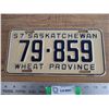 Image 1 : 1957 Sask license plate