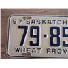 Image 2 : 1957 Sask license plate