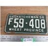 Image 1 : 1956 (farm) Sask license plate