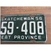 Image 3 : 1956 (farm) Sask license plate
