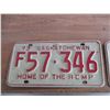 Image 2 : (2) 1973 (farm) Sask license plates - matching pair