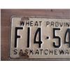 Image 2 : 1951 (farm) Sask license plate
