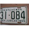 Image 3 : 1955 (farm) Sask license plate