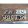Image 1 : (4) 1950's Sask license plates (farm)
