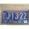 Image 2 : 1968 + 1973 Alberta license plates